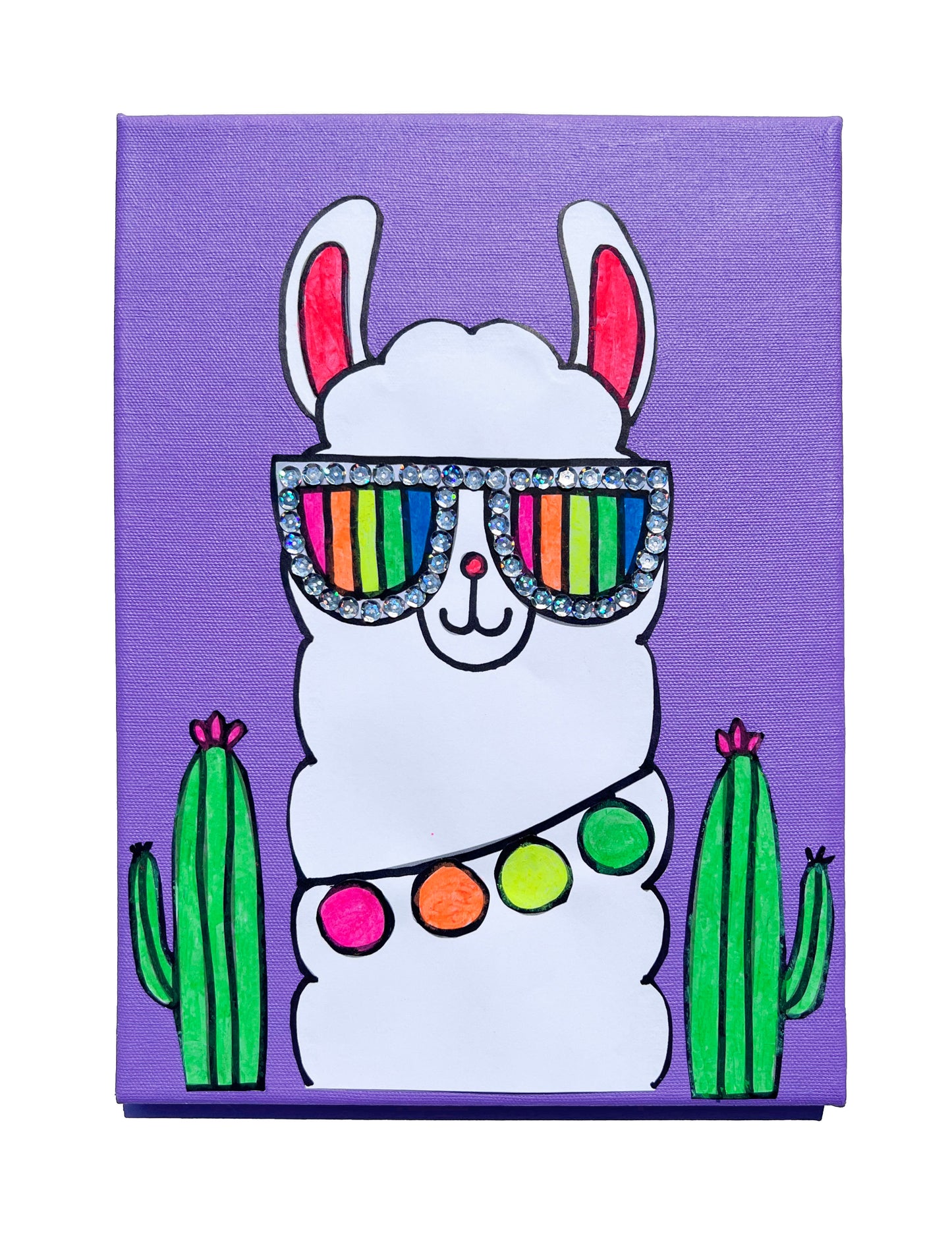 Llama Canvas Painting Kit