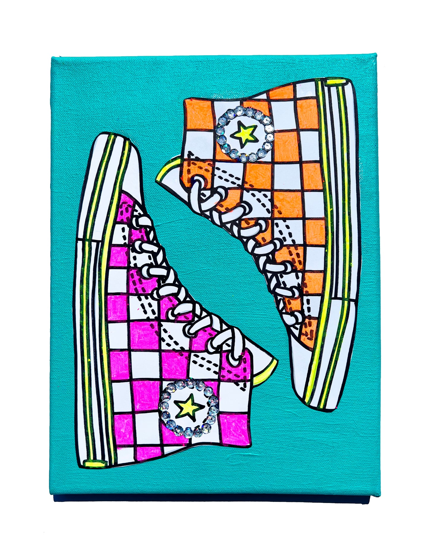 Sneakers Canvas Painting Kit