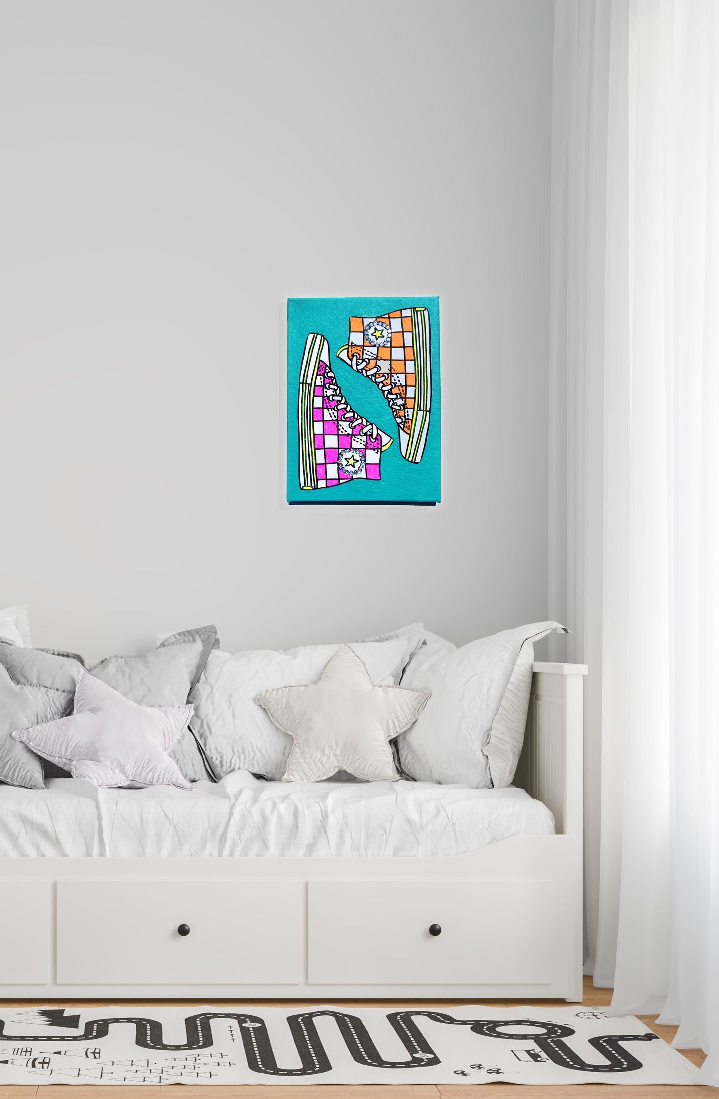 Sneakers Canvas Painting Kit