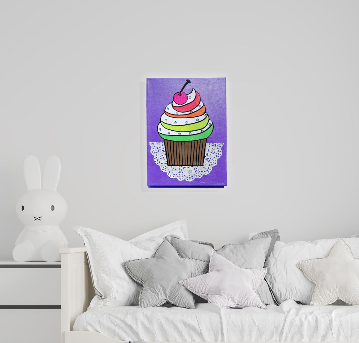 Cupcake Canvas Painting Kit
