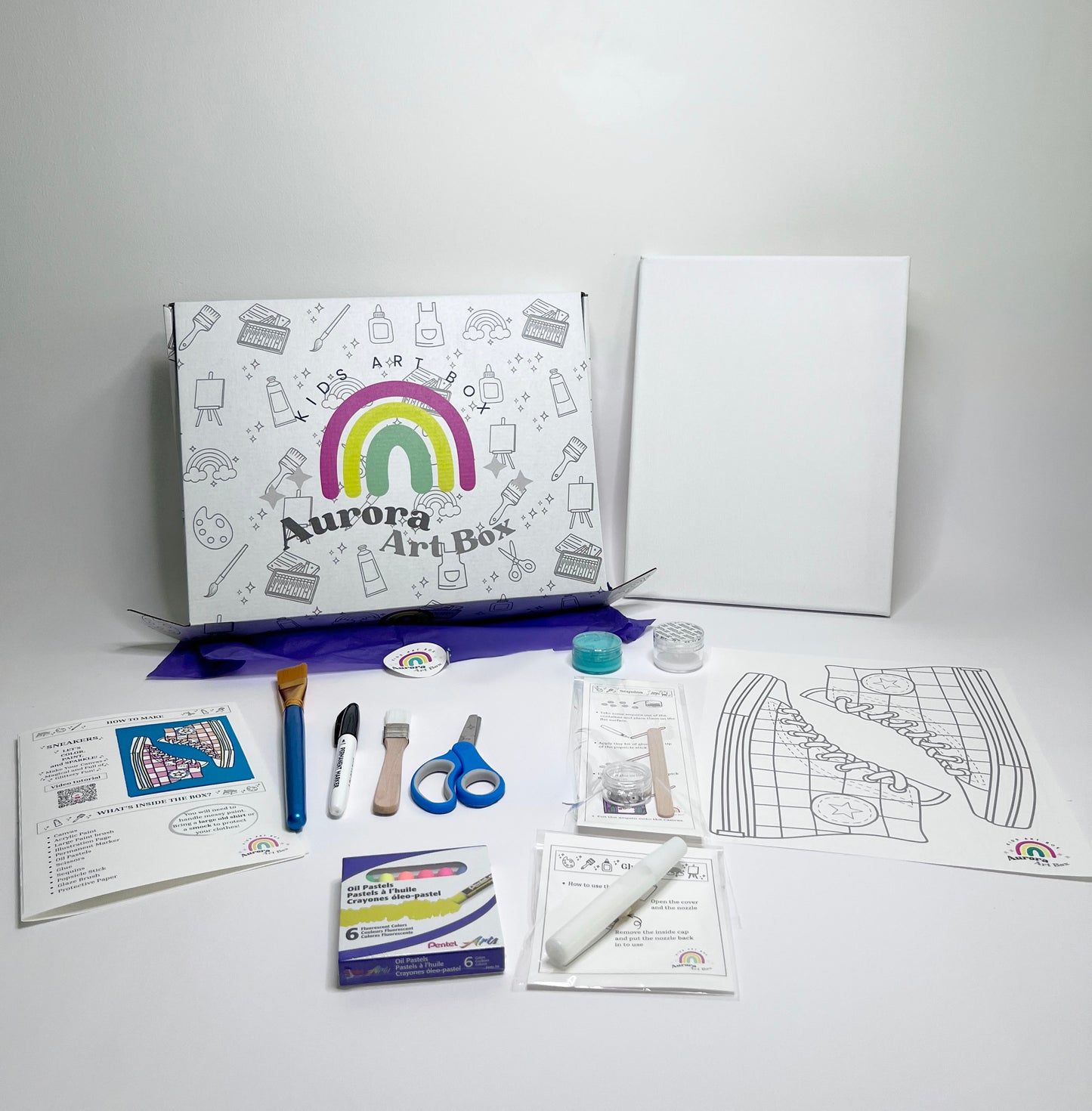 Sneakers Canvas Painting Kit