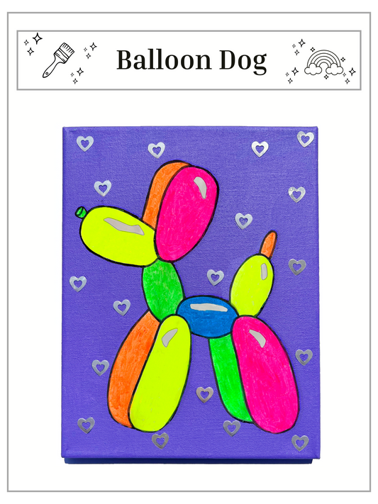 Balloon Dog Canvas Painting Kit