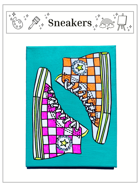 Sneakers Canvas Painting Kit