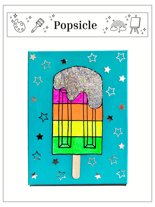 Popsicle Canvas Painting Kit