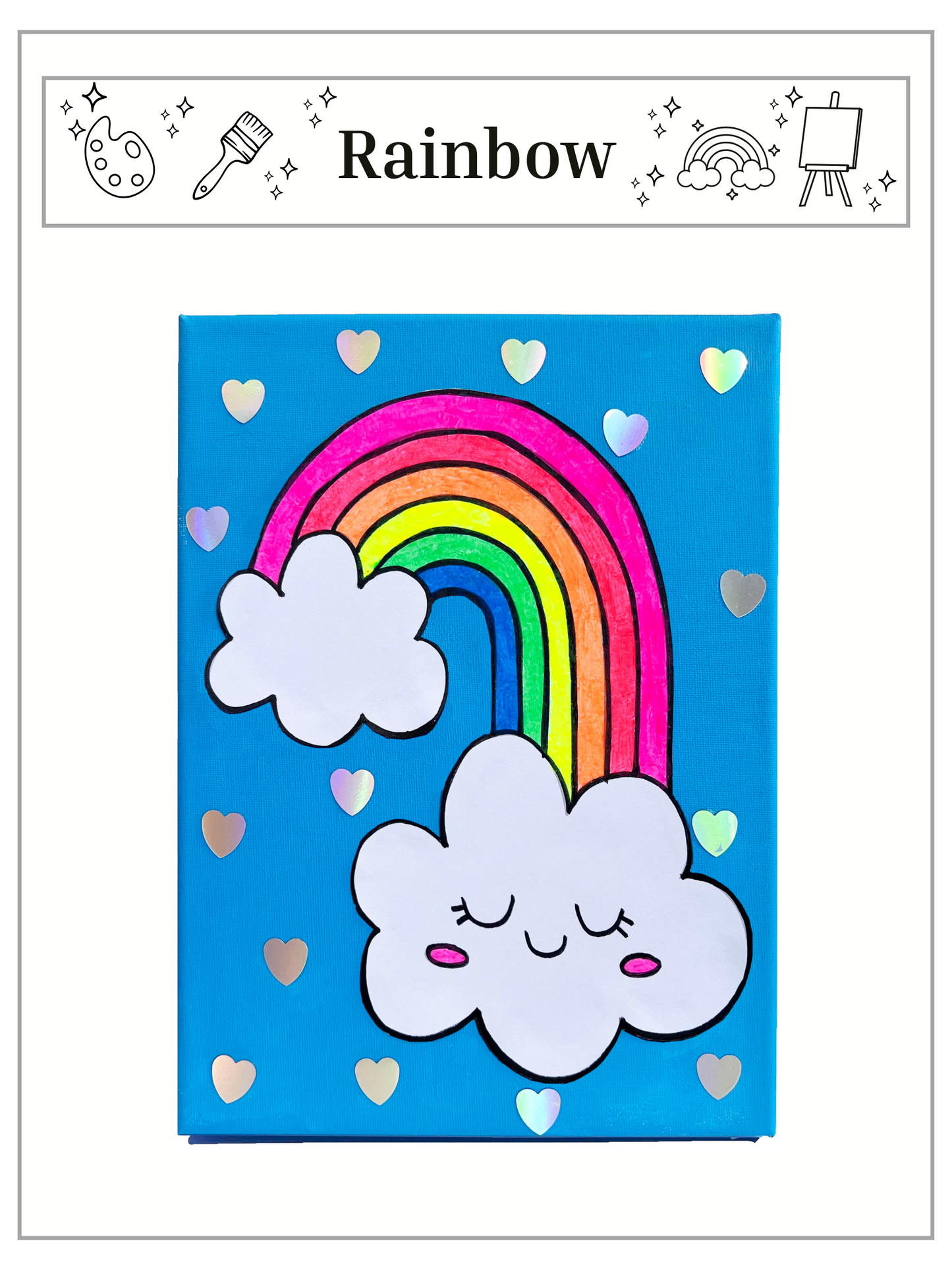 Rainbow Canvas Painting Kit