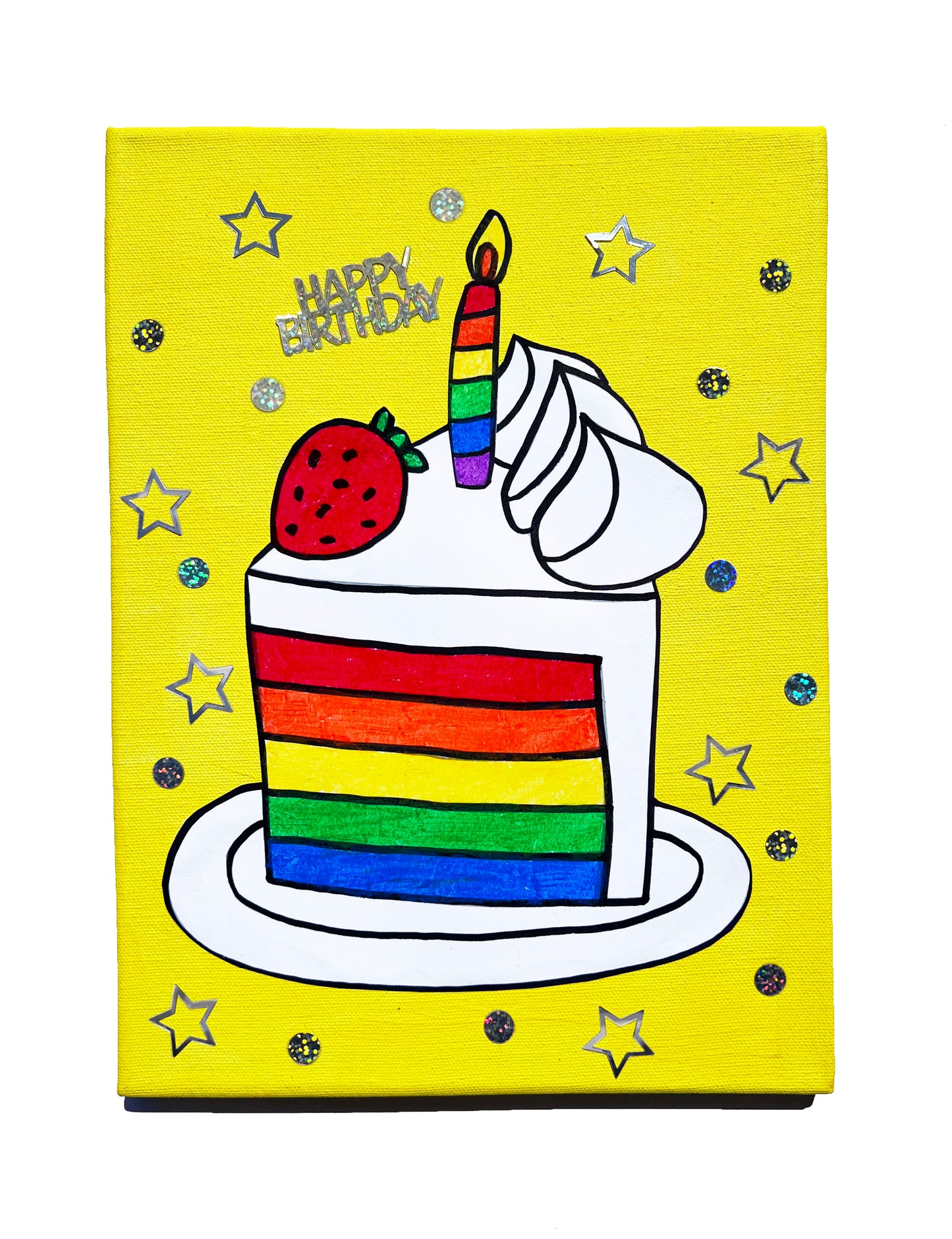 Birthday Cake Canvas Painting Kit