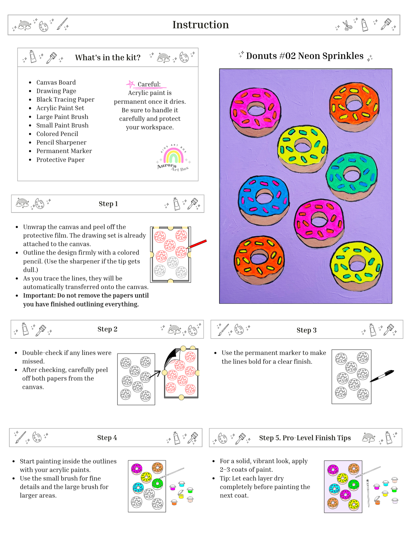 Donuts #02 Neon Sprinkles