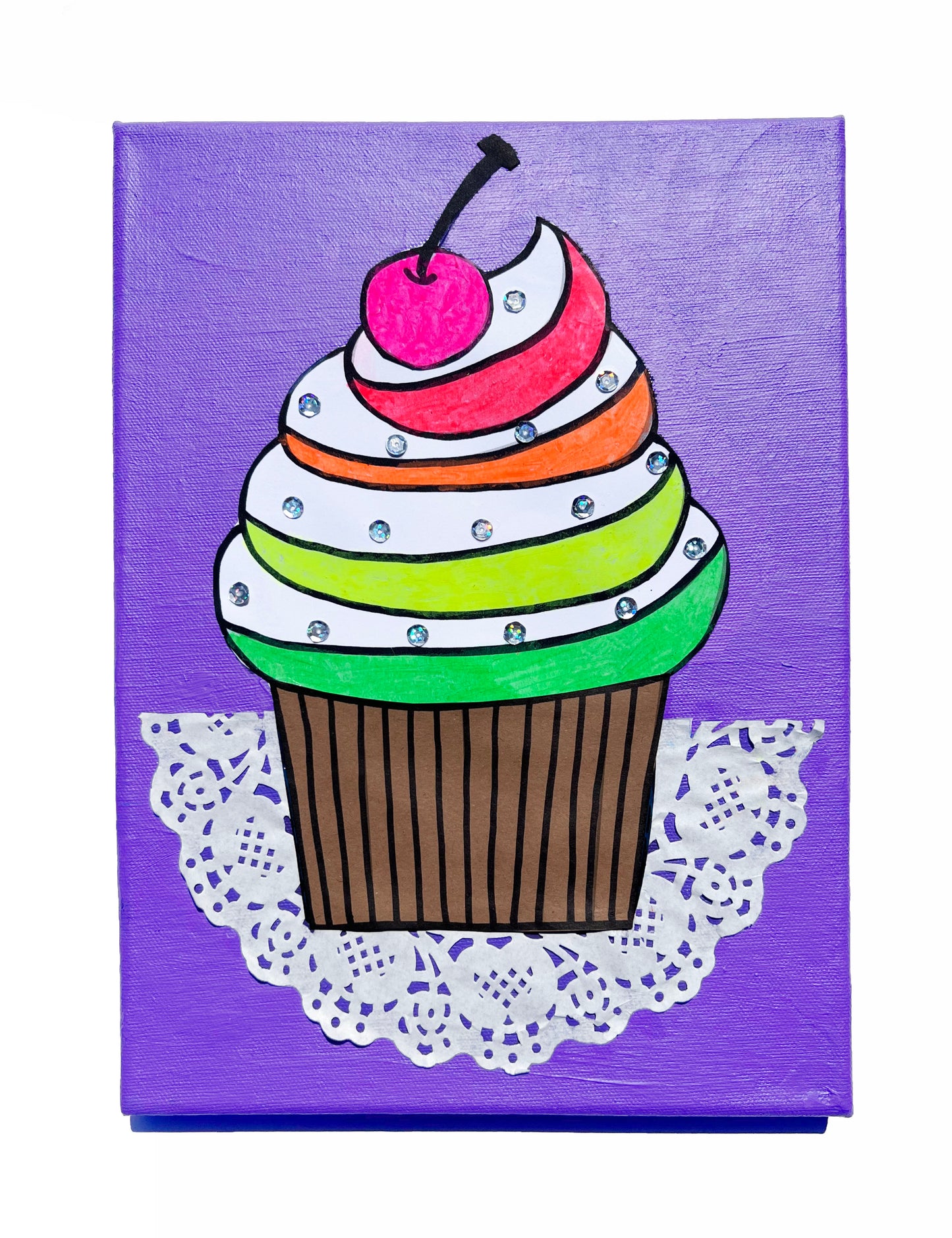 Cupcake Canvas Painting Kit