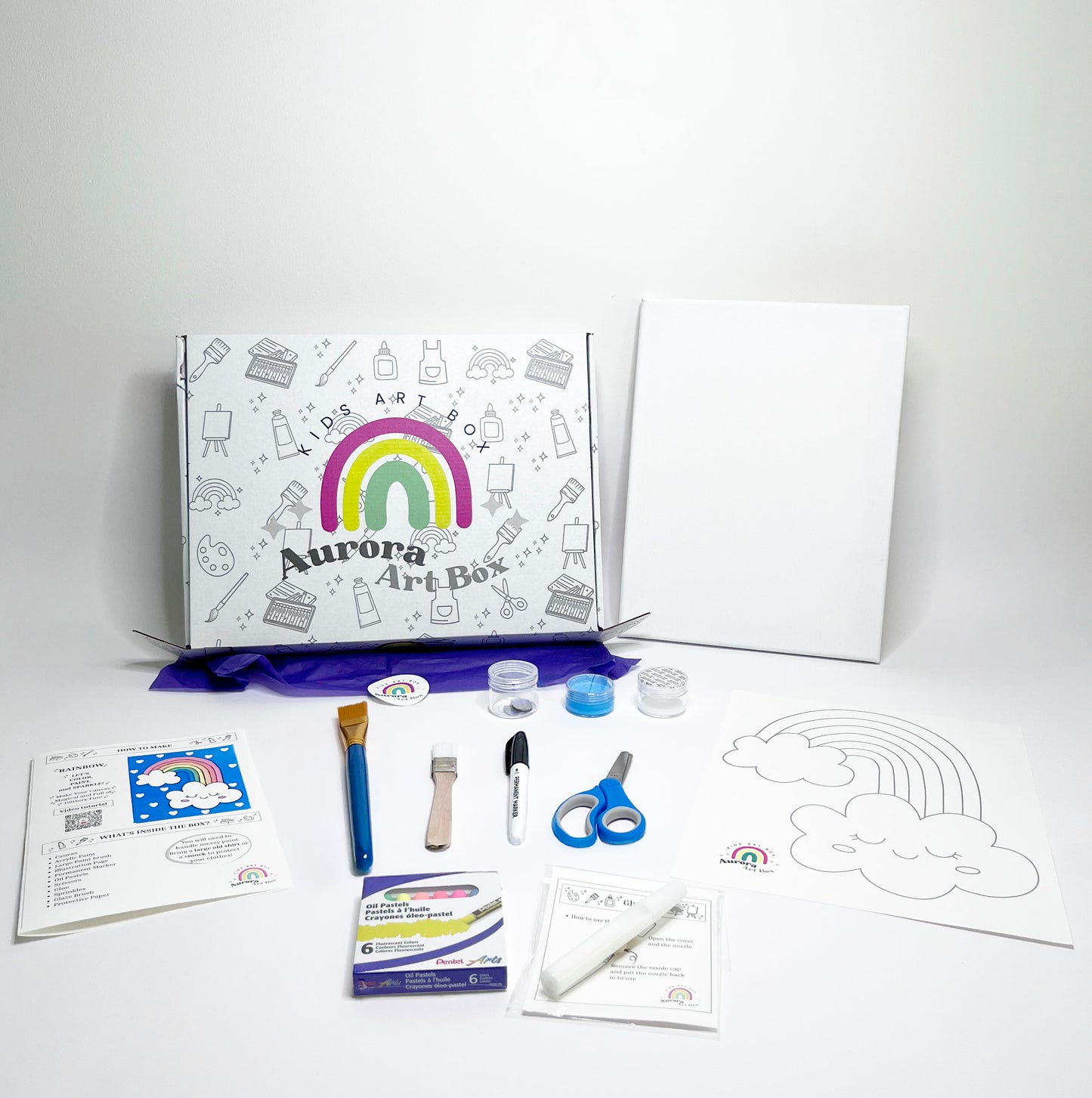 Rainbow Canvas Painting Kit
